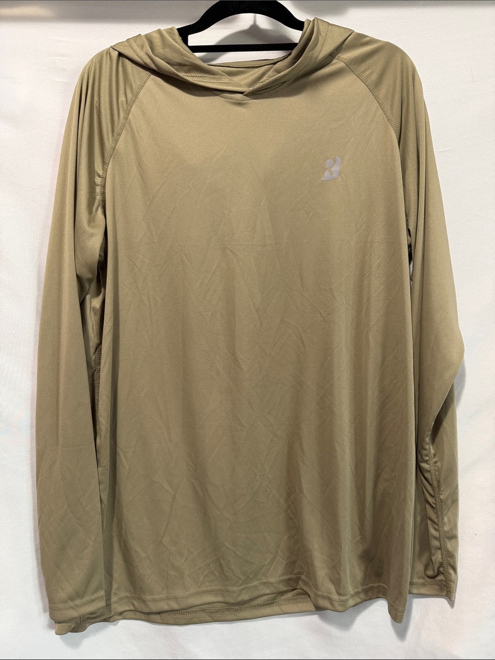 Performance Hooded Long Sleeve Top - Taupe